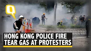 Hong Kong Police Fire Tear Gas, Rubber Bullets at Protesters | The Quint