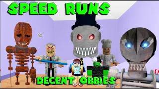 6 Speed Runs in Scary Obby Wilson's Prison, Zombie School, Mr Nightmare, Mr Scary, Barber, Dentist