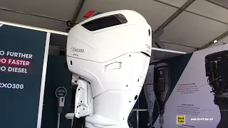 2020 COX Diesel V8 CXO 300hp Outboard Engine Walkaround - 2020 Fort Lauderdale Boat Show