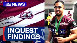 Manly CEO vows ‘never again’ after budding player’s death | 9 News Australia