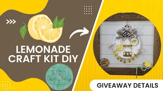 Lemonade Craft Kit DIY and Summer giveaway details