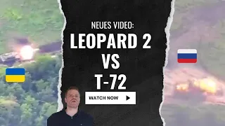 Leopard 2A6 vs T-72. Erstes Leopardvideo gegen Panzer aufgetaucht!