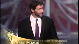 Hugh Jackman wins 2005 Emmy Award for Individual Performance in a Variety or Music Program