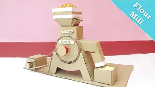 How To Make Mini Flour Mill From Cardboard