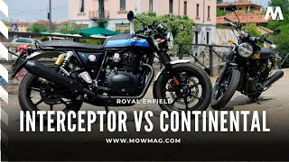 ROYAL ENFIELD Blackout, la COMPARATIVA con Interceptor e Continental GT 650: Shantaram in Milan