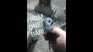 Forging a Rose from One Piece of Steel