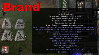 Diablo II Resurrected Rune Words - Brand (Jah Lo Mal Gul)