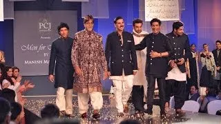 Amitabh Bachchan Ramp Walks for 'MEN FOR MIJWAN' Show.