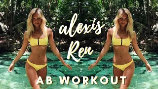 20 Minute Alexis Ren Ab Workout With Beeps + Music + 2X Through | fitnessa ◡̈