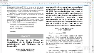 Implementación de la R.M. 573-2022/MINSA