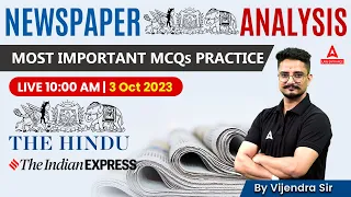 03 October The Hindu Analysis | The Hindu Newspaper Today | Current Affairs With Vijendra Sir
