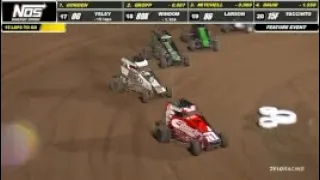 HIGHLIGHTS: USAC NOS Energy Drink National Midgets | IMS Dirt Track | Stoops Pursuit | Aug. 3, 2022