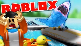 Roblox | BECOMING A SHARK AND EATING EVERYTHING IN ROBLOX! | Roblox Sharkbite Gameplay