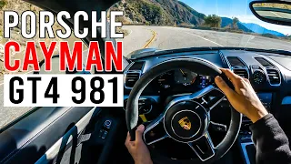 Porsche 981 Cayman GT4 - Better Than Porsche 911? | POV Binaural Review
