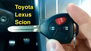 Как прописать/привязать кнопки ключа любой Toyota или Lexus