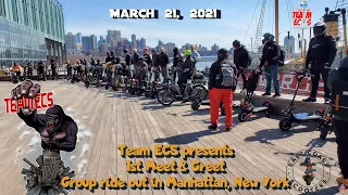 TEAM ECS 1st GROUP RIDE OF 2021 IN NYC WITH OVER 50 PEVS!