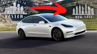 Tesla Model 3 - Boston to new York Road Trip | Tesla Super Charger