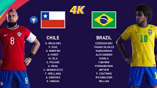 eFootball PES 2021 Gameplay [PS5 4K] Chile vs Brazil-Friendly match [KONAMI]