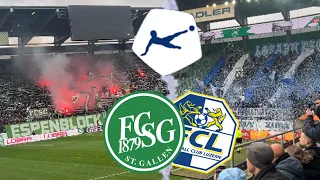 FC St.Gallen vs FC Luzern - Stadionvlog | RUDELBILDUNGEN + LAST MINUTE TOR IM KAMPF UM DIE PLAYOFFS🤯