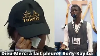 Maajabu talent - le candidat Dieu-Merci Kungi à fait pleurer la sœur Rosny Kayiba