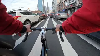 (FIXED GEAR) CUTTING the BUSY streets of NYC