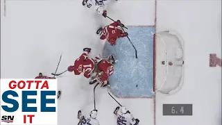 GOTTA SEE IT:  Red Wings' Bernier Makes Big Save In Dying Seconds, Islanders Can't Score On Open Net