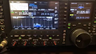 IC-7851 vs TS-990 K1N 21MHｚ CW DSP 250Hz