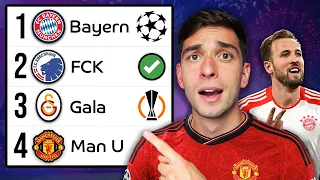 REACTING to my UEFA Champions League 2023/24 Predictions