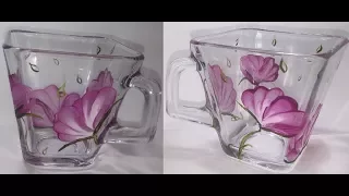 Decorando tazas con pinturas acrílicas !!!