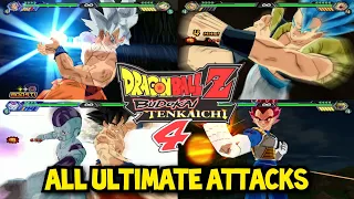 DBZ Budokai Tenkaichi 4 | All Ultimate Attacks | English Dub