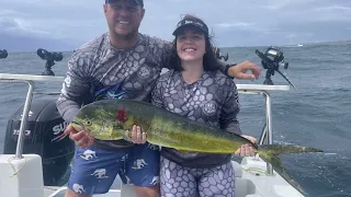 Day 5 St lucia offshore fishing.We caught a dorado and we saw ....