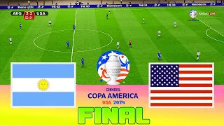 ARGENTINA vs USA - Copa America 2024 Final | Full Match All Goals | Football Match