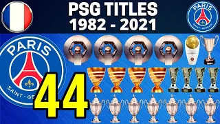 PSG 🇫🇷 • ALL TITLES 1982 - 2021 🏆 • HONOURS LIST | FRENCH CUP CHAMPIONS