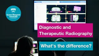 What are the differences between diagnostic and therapeutic radiography?