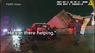 Medics who rescued drivers in Fort Worth pileup despite their own injuries reflect 1 year later