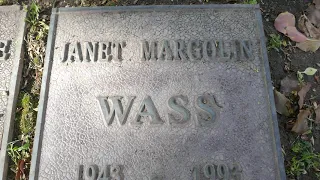 Actress Janet Margolin Grave Westwood Memorial Park Los Angeles California USA March 2021