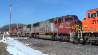 28-Engine BNSF Power Move with Ex-BN an Ex-Santa Fe Units