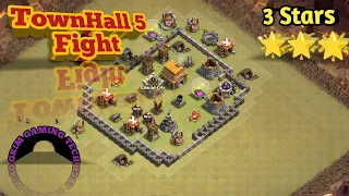 Th5 War Attack Strategy 3 Stars Clash of Clans - How to 3 Stars Th5 in War - Townhall 5 War Attack