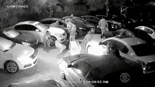 Crazy car theft caught on camera