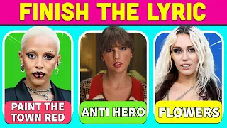 FINISH THE LYRICS - Top 30 Most Streamed 0n Spotify In 2023 | Music Song Quiz