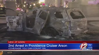 2nd suspect arrested in torching of Providence police cruiser