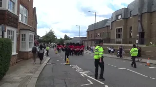 Band of the Scots Guards in Windsor 3 Aug 2023 - "Birdcage Walk"