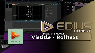 EDIUS - Vistitle Rolltext / Rolltitel erstellen, (mitgeliefertes Plugin)