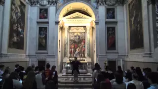 Practicing in Basilica Santa Maria Maggiore