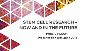 Stem Cell Research - Now and in the Future