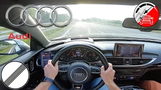 Audi A7 Sportback Quattro 310ps POV Autobahn | 100-200 km/h acceleration test | by AutocruiseTV