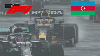 Formula 1 2021 - Azerbaijan Grand Prix (Baku City Circuit) - WET Weather - FULL GAMEPLAY - PS5