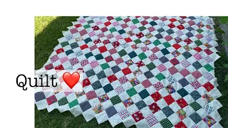 Love this SIMPLE quilt | Squares ON POINT | make one today!