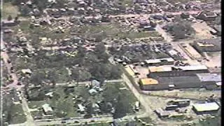 1985 Tornado - Aerial Shots of Albion, PA - WSEE