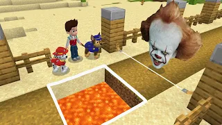 Pennywise Nextbot vs Paw Patrol in Minecraft - Gameplay - Coffin Meme